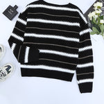 Apricot V Neck Stripes Colorblock Button Cardigan