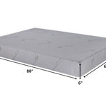 6inches White Twin Aloe Vera Infused Memory Foam Mattress