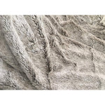Cozy Gray Faux Fur Throw Blanket