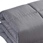 Dark Gray Medium Warmth Down Alternative Comforter King California King