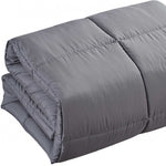 Dark Gray Medium Warmth Down Alternative Comforter King California King