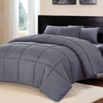 Dark Gray Medium Warmth Down Alternative Comforter King California King