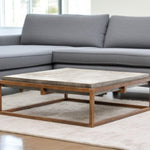 15inches Concrete and Metal Coffee Table