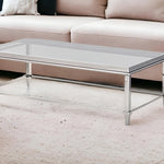 18inches Steel and Glass Coffee Table