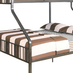 83inches X 63inches X 60inches Gunmetal Twin XL Over Queen Bunk Bed