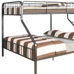83inches X 63inches X 60inches Gunmetal Twin XL Over Queen Bunk Bed