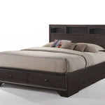 Rich Espresso Finish Queen Bed With Storage