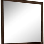 Espresso Wooden Rectangular Vanity Mirror