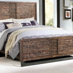 87inches X 64inches X 56inches Reclaimed Oak Queen Bed
