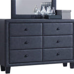 42inches x 16inches x 31inches 2-Tone Gray PU Wood Dresser