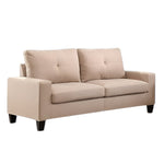 71inches Beige Linen Platinum  Sofa And Loveseat