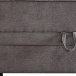 30inches X 34inches X 19inches Gray Velvet Ottoman With Storage