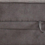 30inches X 34inches X 19inches Gray Velvet Ottoman With Storage