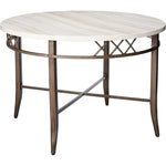 45inches X 30inches Faux Marble And Antique Dining Table