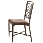 23inches X 18inches X 38inches 2pc Fabric And Antique Side Chair