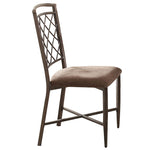 23inches X 18inches X 38inches 2pc Fabric And Antique Side Chair