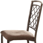 23inches X 18inches X 38inches 2pc Fabric And Antique Side Chair