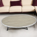 46inches X 23inches X 15inches Weathered Gray Oak Particle Board Coffee Table