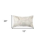 12inches x 20inches x 5inches Gray  Pillow