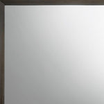 Gray Oak Wooden Rectangular Mirror