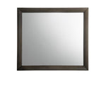 Gray Oak Wooden Rectangular Mirror