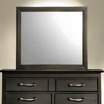 Gray Oak Wooden Rectangular Mirror
