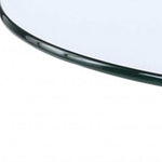 34inches X 34inches X 18inches Gold Clear Acrylic And Clear Glass Coffee Table