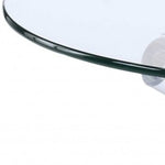 34inches X 34inches X 18inches Gold Clear Acrylic And Clear Glass Coffee Table