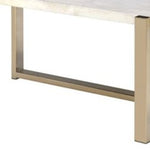 43inches X 26inches X 18inches Chrome And White Metal Tube Coffee Table