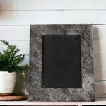 7" x 9" Black  Cowhide   4" x 6" Picture Frame