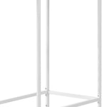 23.75inches x 35.5inches x 41inches White Mdf Metal  Home Bar
