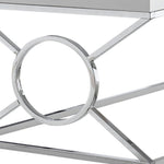 22inches x 44inches x 18.5inches White Metal  Coffee Table