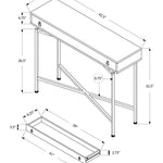 32.5inches Particle Board Accent Table with Black Legs