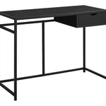20inches x 42.25inches x 30inches Black Mdf Metal  Computer Desk