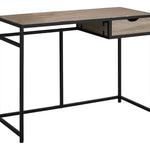 20inches x 42.25inches x 30inches Black Mdf Metal  Computer Desk