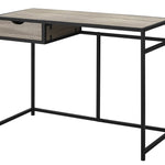 20inches x 42.25inches x 30inches Black Mdf Metal  Computer Desk