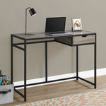 20inches x 42.25inches x 30inches Black Mdf Metal  Computer Desk