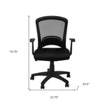 35.5inches Foam  MDF  Polypropylene  and Metal Multi Position Office Chair