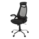 23.75inches x 28inches x 93.75inches Black Foam Metal  Office Chair With A High Back