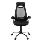 23.75inches x 28inches x 93.75inches Black Foam Metal  Office Chair With A High Back
