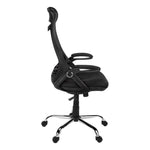 23.75inches x 28inches x 93.75inches Black Foam Metal  Office Chair With A High Back
