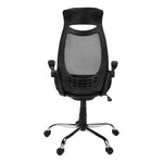 23.75inches x 28inches x 93.75inches Black Foam Metal  Office Chair With A High Back