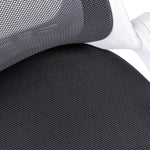 23.75inches x 28inches x 93.75inches White Grey Foam  Office Chair With A High Back