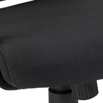 24.5" x 25" x 95.5" Black Brown Foam MetalLeather Look  Office Chair