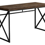 Brown Black Particle Board Metal  Computer Desk
