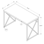 Brown Black Particle Board Metal  Computer Desk