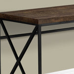 Brown Black Particle Board Metal  Computer Desk