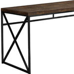 Brown Black Particle Board Metal  Computer Desk