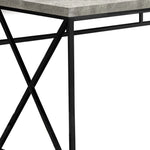 23.75inches x 47.25inches x 29.75inches Grey Black Particle Board Metal  Computer Desk