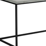 23.75inches x 55.25inches x 30inches Brown Black Particle Board Hollow Core Metal  Computer Desk